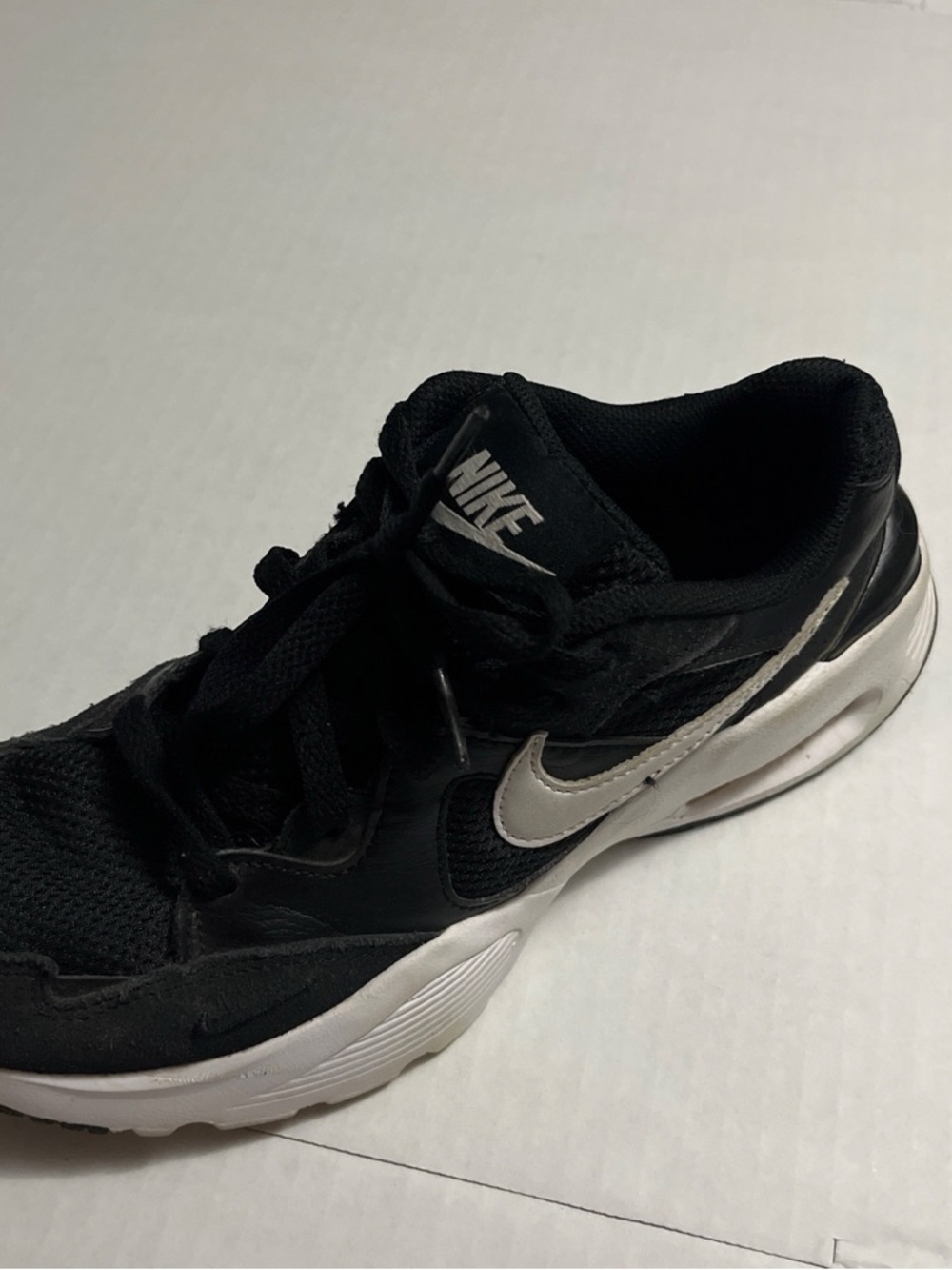 Nike Black Textile Sneaker Interior Tag Detail